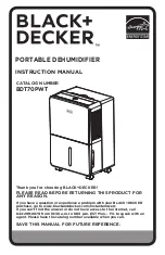 Preview for 1 page of Black & Decker BDT70PWT Instruction Manual