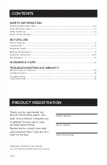 Предварительный просмотр 2 страницы Black & Decker BDT70PWT Instruction Manual