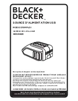 Preview for 10 page of Black & Decker BDUSB20 Instruction Manual