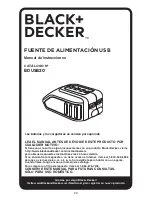 Предварительный просмотр 20 страницы Black & Decker BDUSB20 Instruction Manual