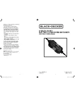 Black & Decker BDV090AU Instruction Manual предпросмотр