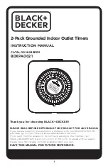 Preview for 1 page of Black & Decker BDXPA0021 Instruction Manual