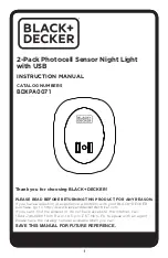 Предварительный просмотр 1 страницы Black & Decker BDXPA0071 Instruction Manual