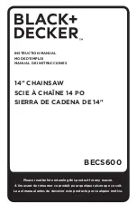 Black & Decker BECS600 Instruction Manual preview