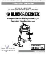 Предварительный просмотр 1 страницы Black & Decker BelAqua Classic BEL3000A Series Use And Care Book