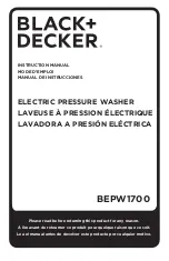 Preview for 1 page of Black & Decker BEPW1700 Instruction Manual