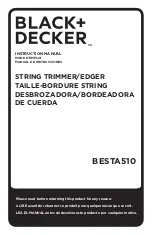 Black & Decker BESTA510 Instruction Manual preview