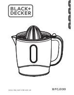 Preview for 1 page of Black & Decker BFCJ300 Manual