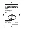 Preview for 1 page of Black & Decker Bistro SL100 Series Use And Care Book Manual