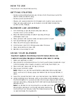 Preview for 5 page of Black & Decker BL1100 series Use & Care Manual