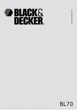 Black & Decker BL70 Manual предпросмотр