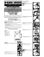 Preview for 1 page of Black & Decker BRC300 Instruction Manual