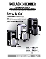 Black & Decker Brew'N Go DCM16 Use And Care Book Manual preview