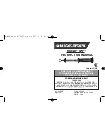 Preview for 1 page of Black & Decker BRIGHT BAR WLB36B Instruction Manual