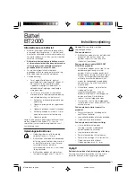 Preview for 19 page of Black & Decker BT2000 Instruction Manual