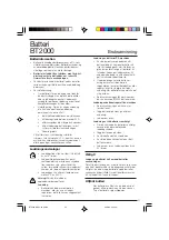 Preview for 25 page of Black & Decker BT2000 Instruction Manual