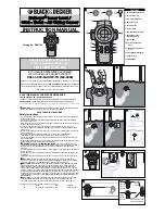 Предварительный просмотр 1 страницы Black & Decker Bullseye BDL110S Instruction Manual