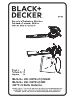 Black & Decker BV25 Instruction Manual preview