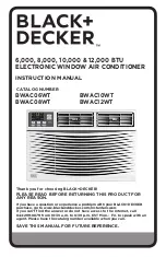 Black & Decker BWAC06WT Instruction Manual preview