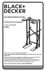 Preview for 1 page of Black & Decker BWDS Instruction Manual