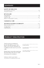Preview for 3 page of Black & Decker BWT08TB Instruction Manual