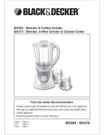 Black & Decker BX360 User Manual предпросмотр