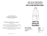 Preview for 1 page of Black & Decker BXHU090 Use & Care Instructions Manual