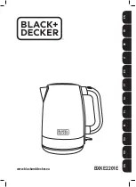 Black & Decker BXKE2201E Manual preview