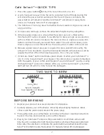 Preview for 7 page of Black & Decker CAFE SELECT CM6000 Instructions Manual