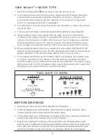 Preview for 8 page of Black & Decker CAFE SELECT CM6000B Use And Care Book Manual