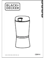 Preview for 1 page of Black & Decker CBM4 Manual