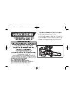 Preview for 1 page of Black & Decker CCS818 Instruction Manual