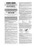 Preview for 3 page of Black & Decker CD1200S Instruction Manual