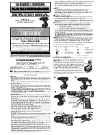 Preview for 1 page of Black & Decker CD1202 Instruction Manual