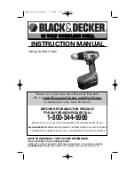 Предварительный просмотр 1 страницы Black & Decker CD182 Instruction Manual And Parts Listing And Parts Listing