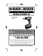 Предварительный просмотр 11 страницы Black & Decker CD182 Instruction Manual And Parts Listing And Parts Listing