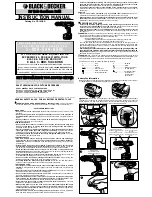 Black & Decker CD18GSR Instruction Manual preview