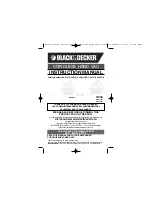 Предварительный просмотр 1 страницы Black & Decker CHV1210 Instruction Manual