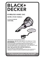 Предварительный просмотр 1 страницы Black & Decker CHV1410L Series Instruction Manual