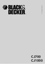 Preview for 1 page of Black & Decker CJ1000 Manual