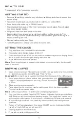 Preview for 5 page of Black & Decker CM1100 Use And Care Manual