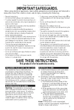 Preview for 3 page of Black & Decker CM1251W Use And Care Manual