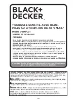 Preview for 18 page of Black & Decker CM2040 Instruction Manual