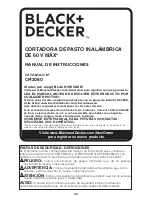 Preview for 42 page of Black & Decker CM2060 Instruction Manual