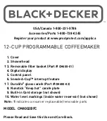 Black & Decker CM4002BFC User Manual preview