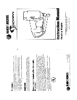 Black & Decker Cobra Instruction Manual preview