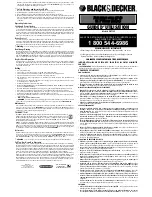 Предварительный просмотр 2 страницы Black & Decker CRT129 Instruction Manual