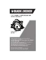 Black & Decker CS1015 Instruction Manual предпросмотр