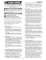 Preview for 21 page of Black & Decker CS1030L Instruction Manual