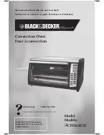 Black & Decker CTO6305C Use And Care Book Manual preview